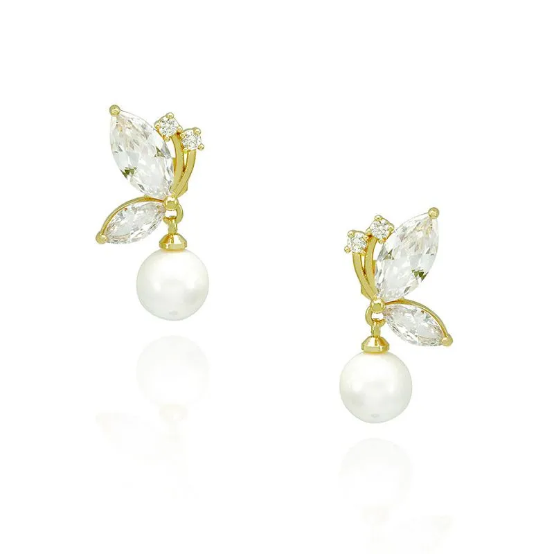 گوشواره مروارید بال پروانه