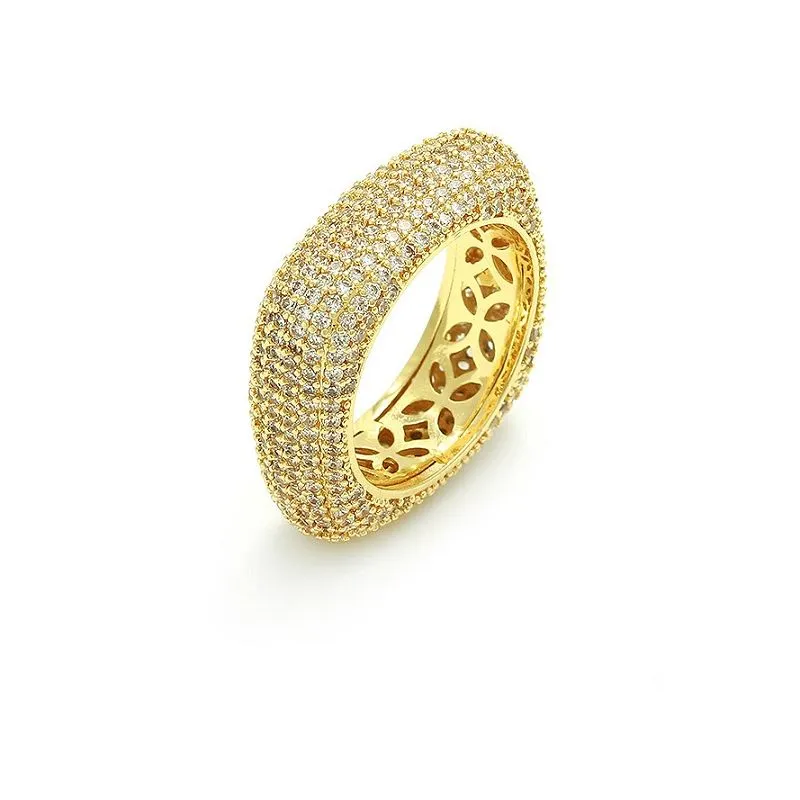 تنظیم حلقه سنگ فرش با روکش طلا