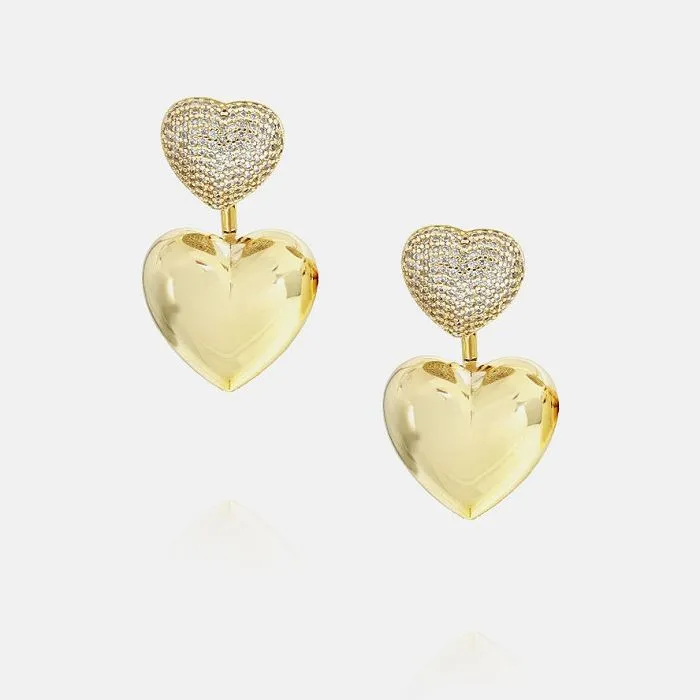 گوشواره قلب طلسم جواهرات مهمانی