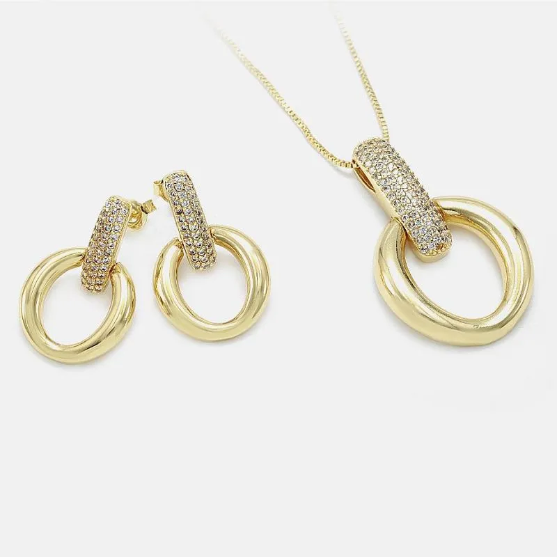 ست زیورآلات زنانه دایره ساده