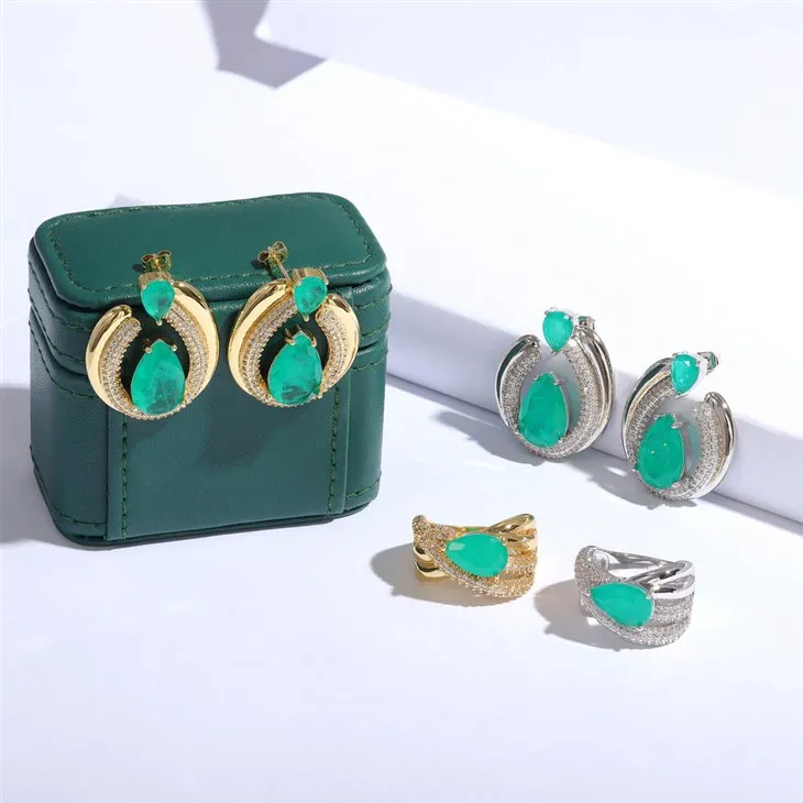 ست جواهرات زنانه از سنگ های نیمه قیمتی