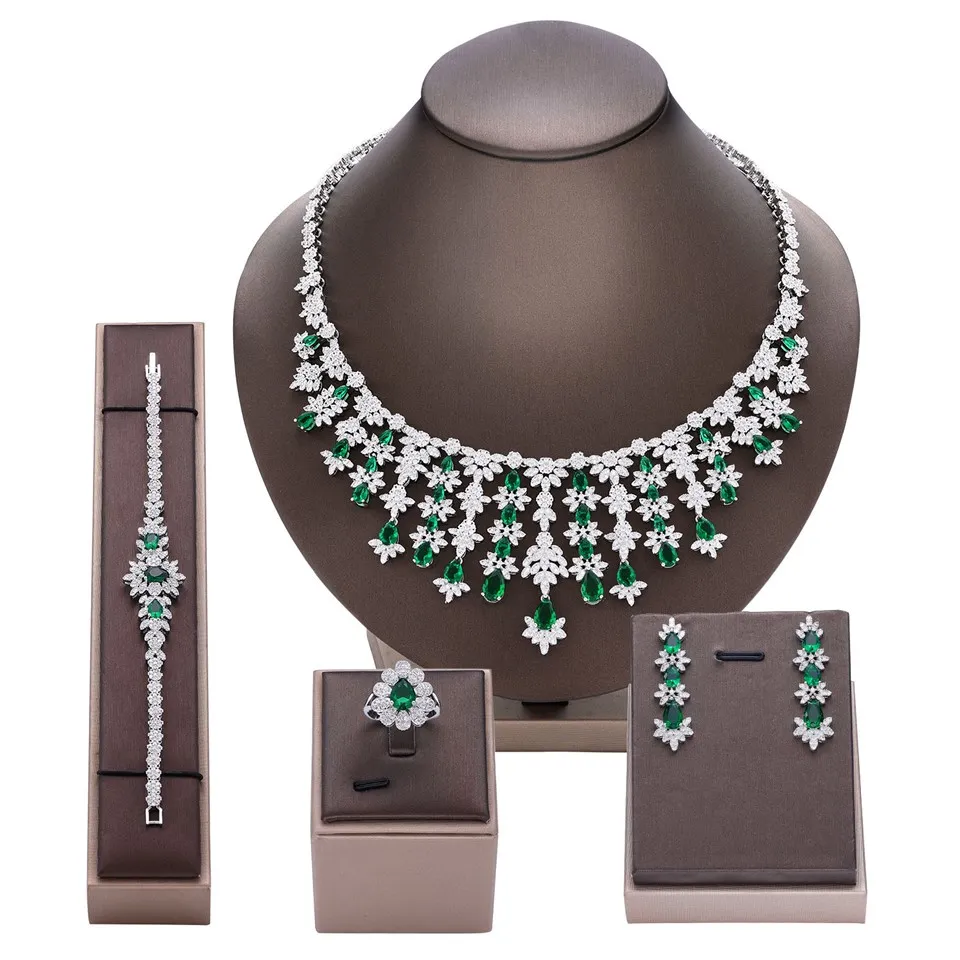 ست جواهرات عروس CZ زیرکون