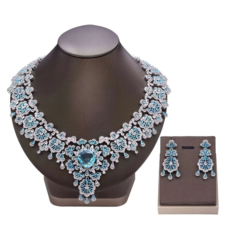 ست جواهرات کریستال عروسی